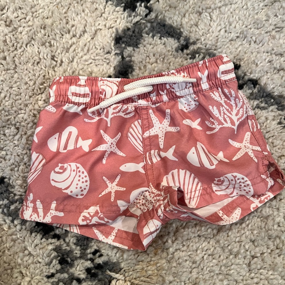 0-3 little planet boys swim shorts